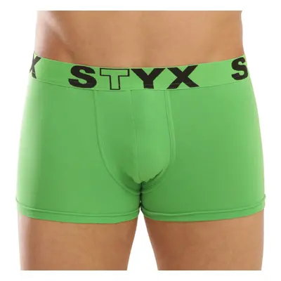 Pánské boxerky Styx sportovní guma zelené 93585008