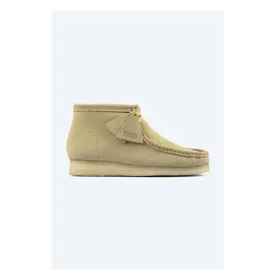 Semišové polobotky Clarks Originals Wallabee Boot pánské, 26155516 84011207