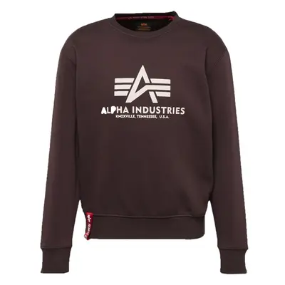 ALPHA INDUSTRIES Mikina hnědá / bílá 96936214