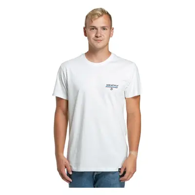 Meatfly pánské tričko Racing Spirit White | Bílá | 100% bavlna 99802694