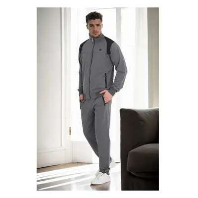 33328 Dewberry Mens Tracksuit Set-GREY 99832307