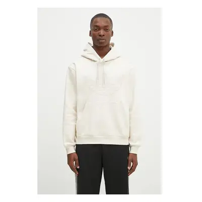 Mikina adidas Originals Hooded Sweat pánská, béžová barva, s kapucí, s 99834169