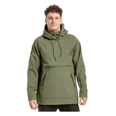 Meatfly pánská softshell bunda Jax Olive | Zelená 78959002