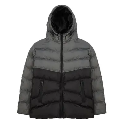 Trendyol Anthracite Regular Fit Color Blocked Wind Resistant Puffer 98981194