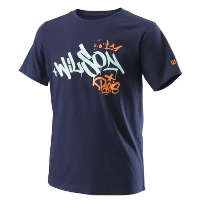 Dětské tričko Wilson Paris Hope Tech Tee Y Peacoat 99600385