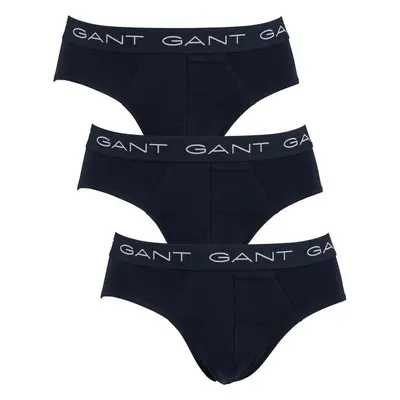 3PACK pánské slipy Gant černé 94353825