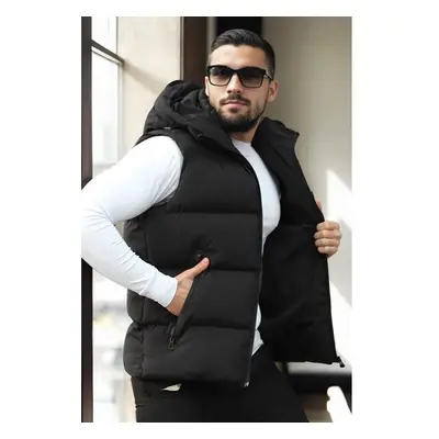 98149 Dewberry Hooded Mens Vest-BLACK 100007759