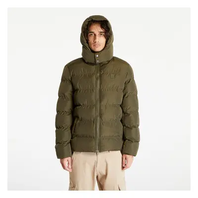 Bunda Urban Classics Hooded Puffer Jacket Dark Olive M 87310324