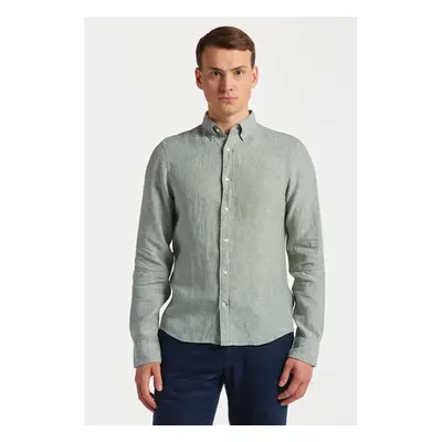 KOŠILE GANT SLIM LINEN SHIRT KALAMATA GREEN 78397906