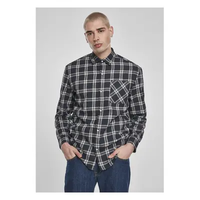 Urban Classics Oversized Check Shirt půlnoční/bílá 91234009