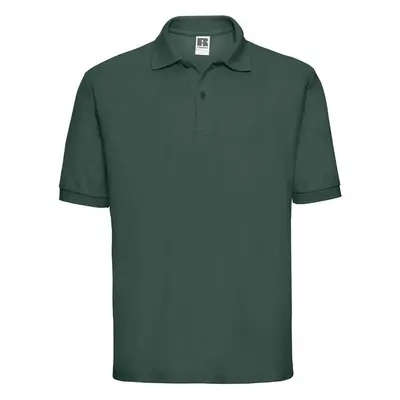 Mens Green Polycotton Polo Shirt Russell 86867337