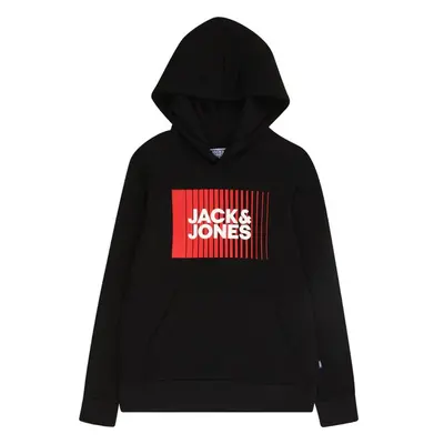 Jack & Jones Junior Mikina tmavě červená / černá / bílá 86137254