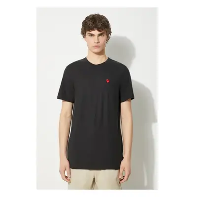 Tričko Fjallraven Hemp Blend T-shirt M černá barva, s aplikací, 99287461