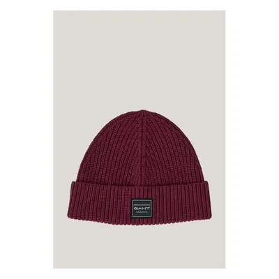 ČEPICE GANT COTTON RIBBED BEANIE WINE RED 99405532