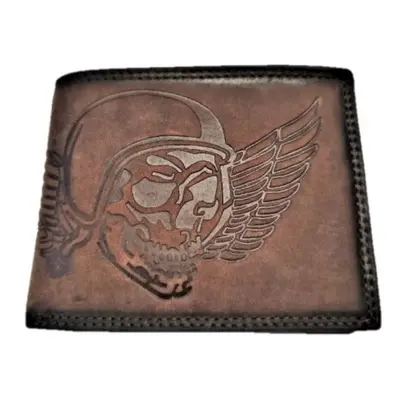 Kožená peněženka SKULL BIKER TAN 63674051