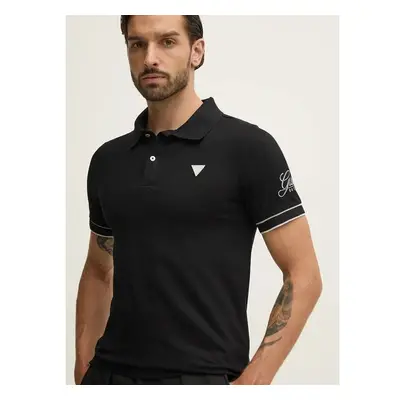 Polo tričko Guess LYLE černá barva, s aplikací, M4BP60.K7O64 99540637