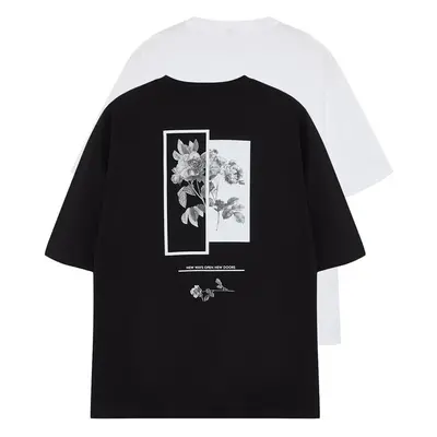 Trendyol 2-Pack Black and White Oversize/Wide-Fit T-shirt 95690071