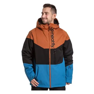 Meatfly pánská SNB & SKI bunda Hoax Premium Brown/Black/Blue | Hnědá 75336148