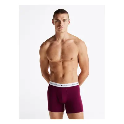 TOMMY HILFIGER Boxerky modrá / burgundská červeň / černá / bílá 100284416