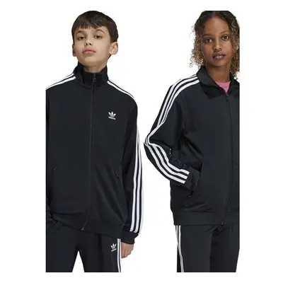 Dětská mikina adidas Originals FIREBIRD TOP černá barva, s aplikací, 99233126