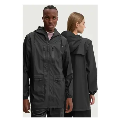 Bunda Rains Cargo Long Jacket W3 černá barva, přechodná, 12060-01 99543259