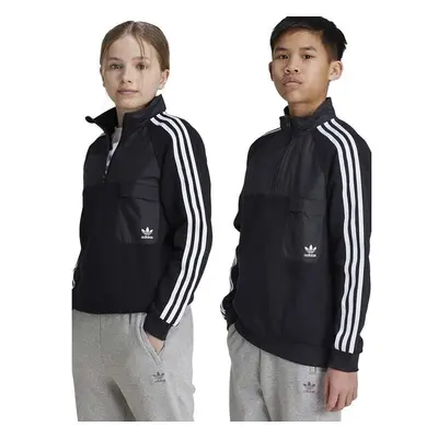 Dětská mikina adidas Originals HZ CREW černá barva, s aplikací, IY9810 94596549