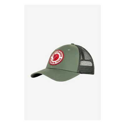 Kšiltovka Fjallraven 1960 Logo zelená barva, s aplikací, F78138 84017347