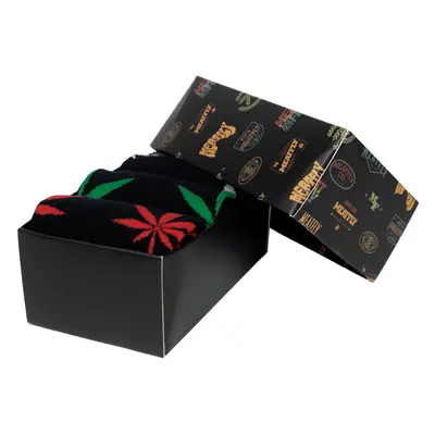 Meatfly pánské ponožky Ganja Black Gift Pack | Mnohobarevná 84462088