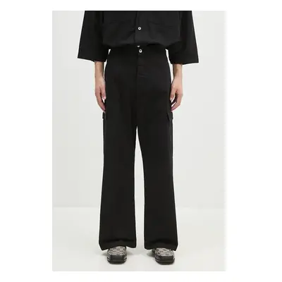 Rick Owens DRKSHDW Bavlněné kalhoty Rick Owens Cargo Trousers černá 100028212