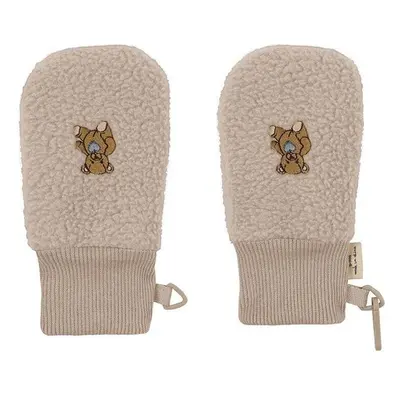 Dětské rukavice Konges Sløjd SAFA BABY MITTENS GRS béžová barva, 99278624