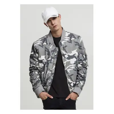 Urban Classics Vintage Camo Cotton Bomber Jacket snow camo 91378956