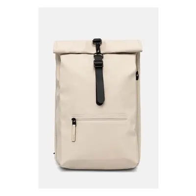 Batoh Rains Rolltop Rucksack W3 béžová barva, velký, hladký, 13320-26 99543268