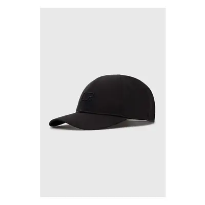 Kšiltovka C.P. Company Chrome-R Logo Cap černá barva, s aplikací, 90495599