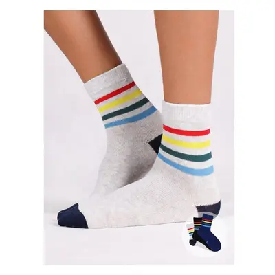 Yoclub Kidss Boys Socks Stripes 3-Pack SKA-0157C-A300 99945832