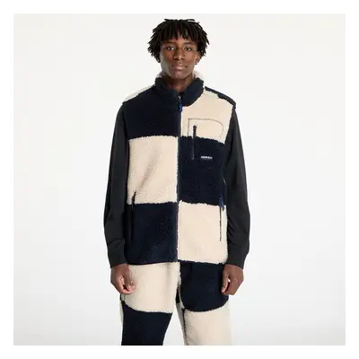 Gramicci Checkered Sherpa Vest UNISEX Natural / Navy Check XL 100018558