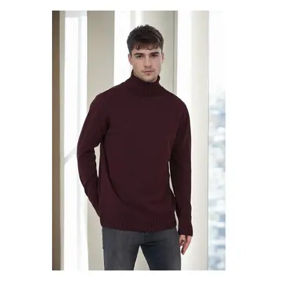 75046 Dewberry Turtleneck Mens Sweater-BURGUNDY 99810096