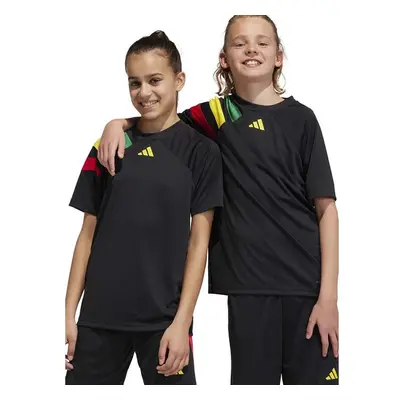 Dětské tričko adidas Performance FORTORE23 JSY Y černá barva, s 95003728