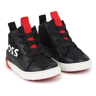 Dětské sneakers boty BOSS černá barva, J51339 99254398