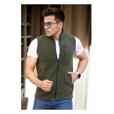 42181 Dewberry Fleece Mens Vest-Khaki 100149739