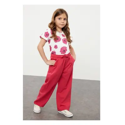 Trendyol Fuchsia Girl Fuchsia Cotton Denim Pants Jean 99793287