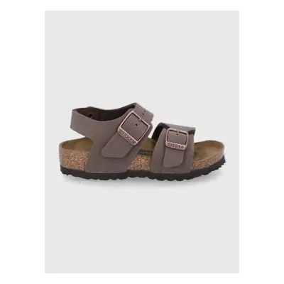 Dětské sandály Birkenstock hnědá barva 66639820