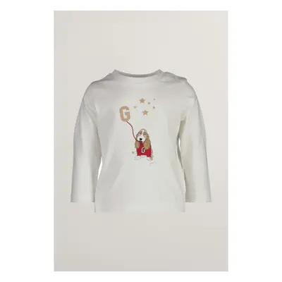 TRIČKO GANT DOG AND STARS GRAPHIC LS TOP EGGSHELL 99978166