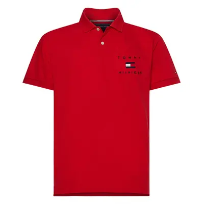 Tommy Hilfiger Polo Shirt - TOMMY FLAG HILFIGER REG POLO red 99788332