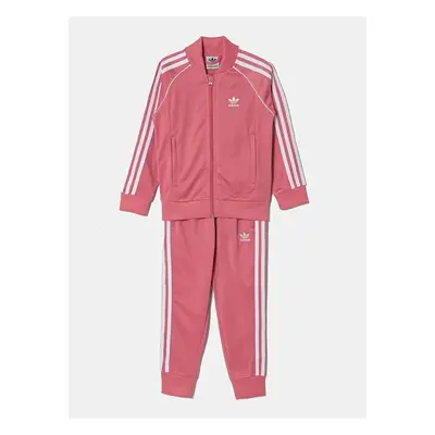 Dětská tepláková souprava adidas Originals SST TRACKSUIT růžová barva, 100239477