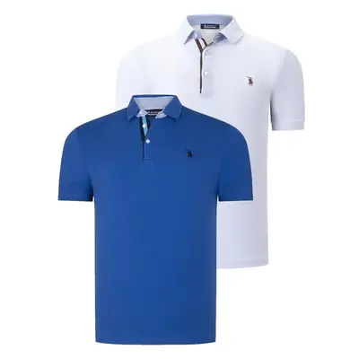 DUAL SET T8582 DEWBERRY MENS T-SHIRT-WHITE-SAKS 81528368