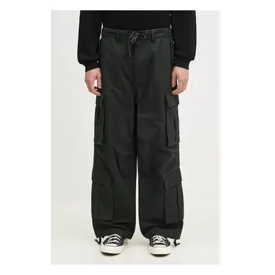 Bavlněné kalhoty Vans Premium Classics LX Baggy Cargo Pant zelená 99247539