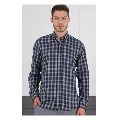 dewberry G718 DERBERRY MENS SHIRT-LACİVERT 58677046