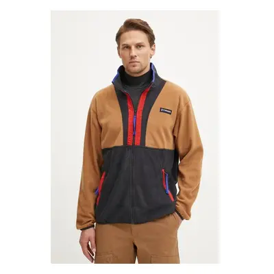 Fleecová mikina Columbia Backbowl II Full Zip Fleece hnědá barva, 100268049