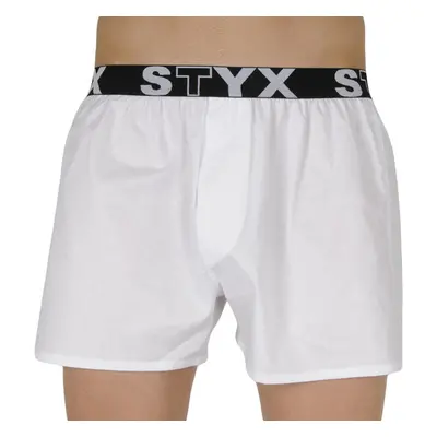 Pánské trenky Styx sportovní guma bílé 94331948