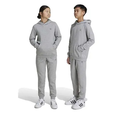 Dětské tepláky adidas Originals PANTS šedá barva, melanžové, IX5297 94596507